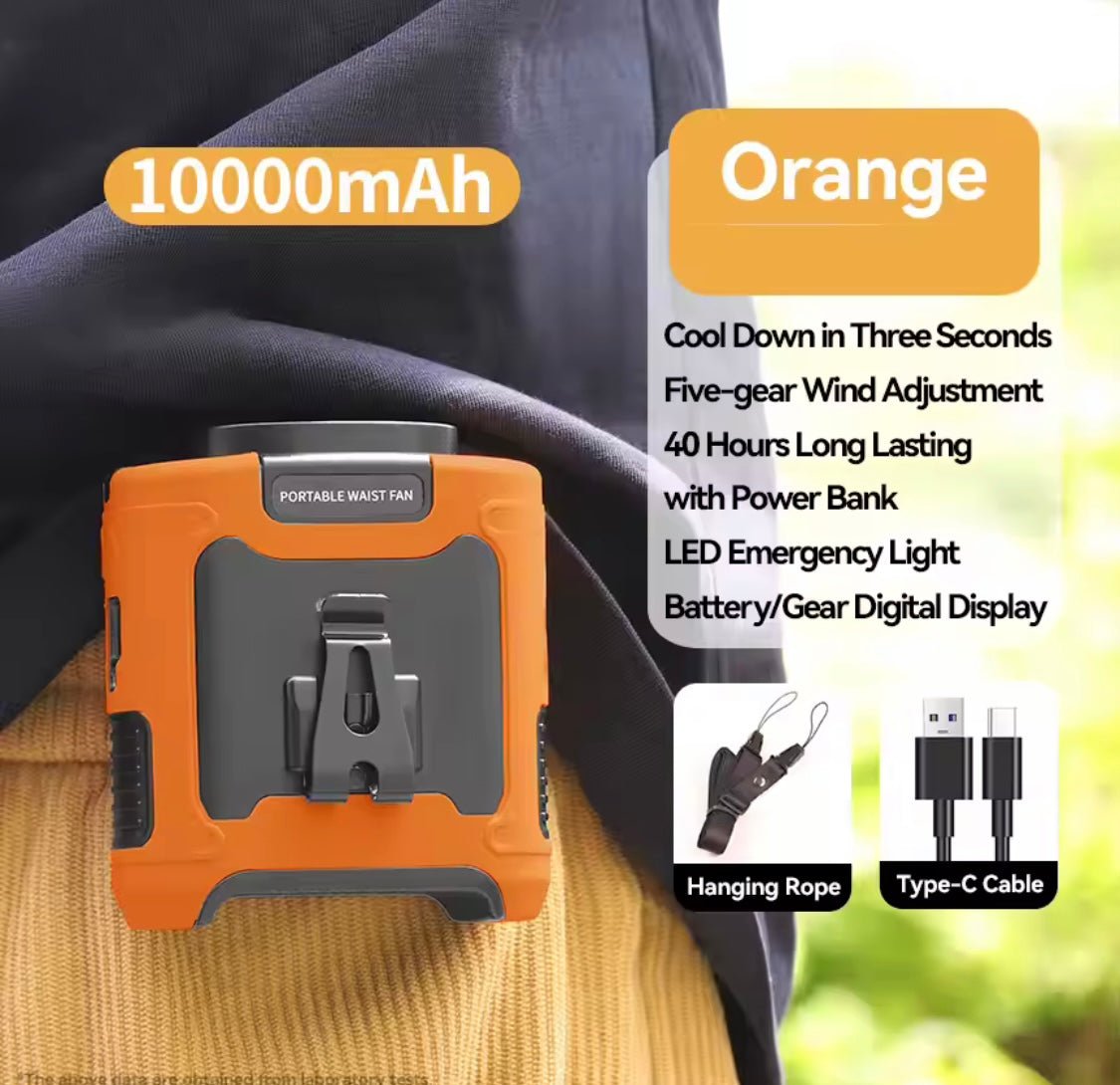 3in1 single blade summer waist fan - ZONIX STORE