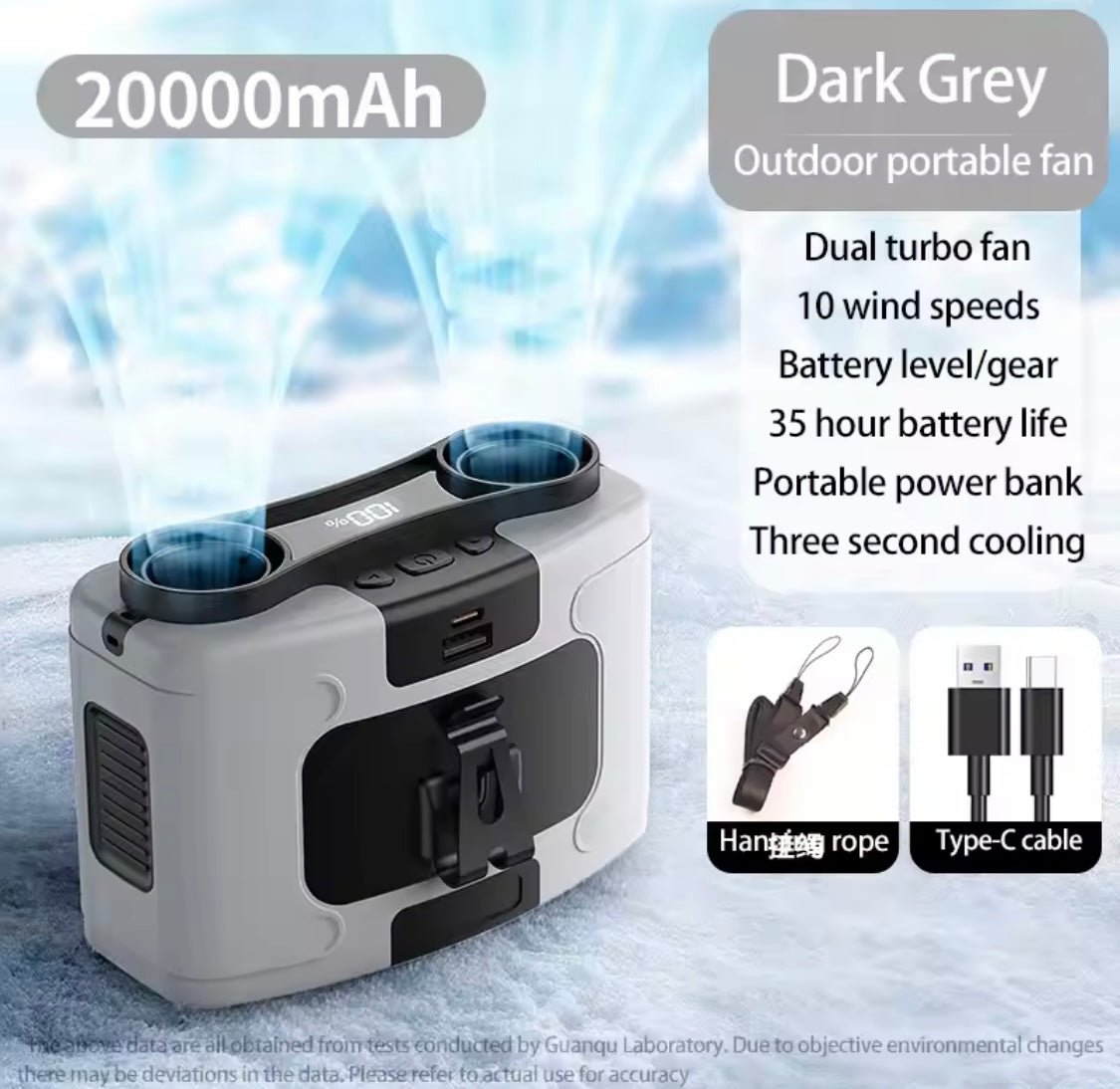 3in1 summer waist Dual blade fan - ZONIX STORE