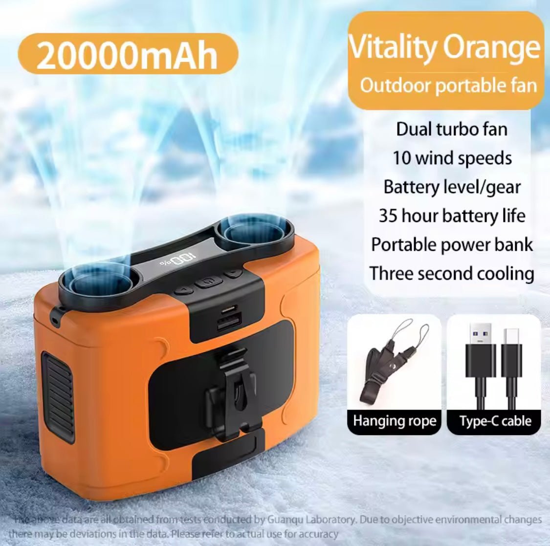 3in1 summer waist Dual blade fan - ZONIX STORE