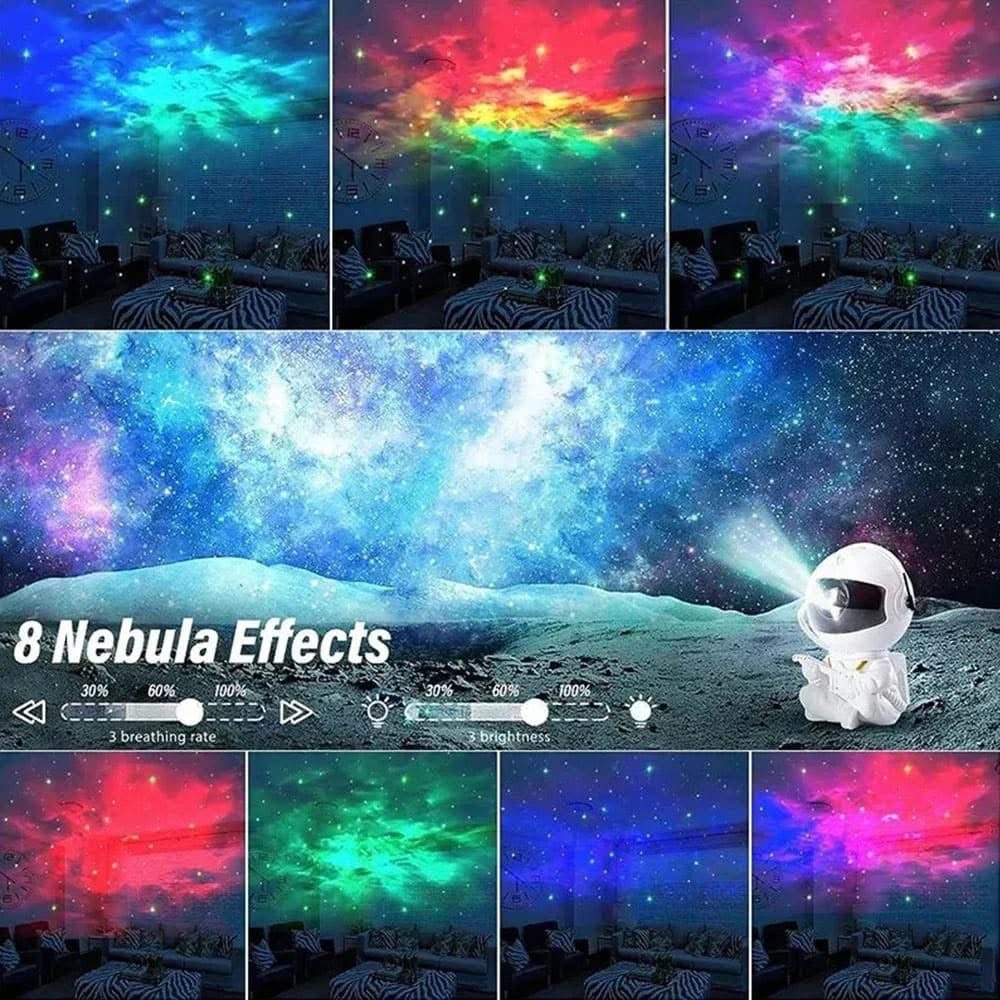 Galaxy Star Astronaut Projector LED Night Light - ZONIX STORE